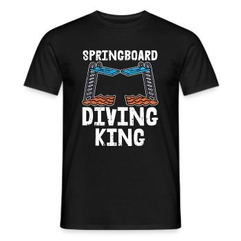 Turmspringen Turmspringer König - Männer T-Shirt - Schwarz - Vorne - AI Model Male 178 light (178cm)