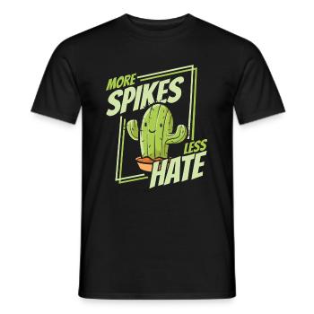 Jardin de cactus - T-shirt homme - noir - Devant - AI Model Male 178 light (178cm)