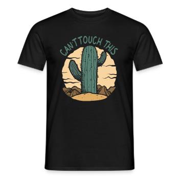 Kaktus Garten - Männer T-Shirt - Schwarz - Vorne - AI Model Male 178 light (178cm)