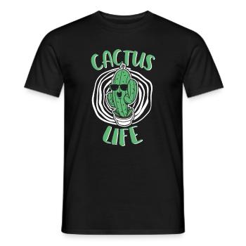 Jardin de cactus - T-shirt homme - noir - Devant - AI Model Male 178 light (178cm)