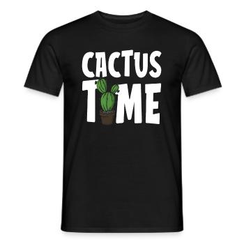 Jardin de cactus - T-shirt homme - noir - Devant - AI Model Male 178 light (178cm)