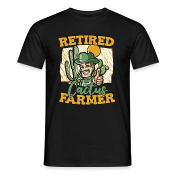 Kaktus Garten - Männer T-Shirt - Schwarz - Vorne - AI Model Male 178 light (178cm)