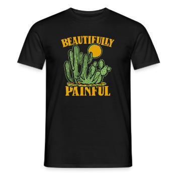 Jardin de cactus - T-shirt homme - noir - Devant - AI Model Male 178 light (178cm)