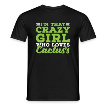 Jardin de cactus - T-shirt homme - noir - Devant - AI Model Male 178 light (178cm)