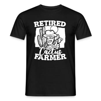 Jardin de cactus - T-shirt homme - noir - Devant - AI Model Male 178 light (178cm)