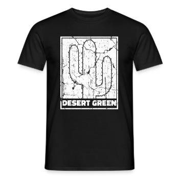 Jardin de cactus - T-shirt homme - noir - Devant - AI Model Male 178 light (178cm)