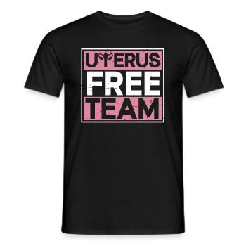 Hysterektomie - Männer T-Shirt - Schwarz - Vorne - AI Model Male 178 light (178cm)