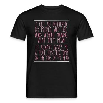 Hysterektomie - Männer T-Shirt - Schwarz - Vorne - AI Model Male 178 light (178cm)