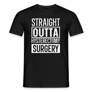 Hysterektomie - Männer T-Shirt - Schwarz - Vorne - AI Model Male 178 light (178cm)