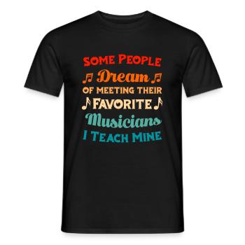 Professeur de musique Professeur de musique - T-shirt homme - noir - Devant - AI Model Male 178 light (178cm)