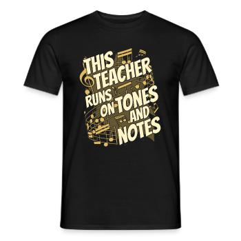 Professeur de musique Professeur de musique - T-shirt homme - noir - Devant - AI Model Male 178 light (178cm)
