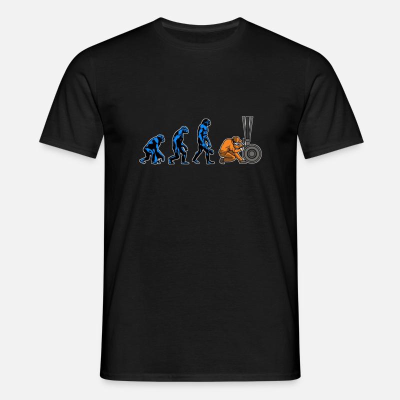 Évolution des mécaniciens d’aéronefs - T-shirt Homme - noir
