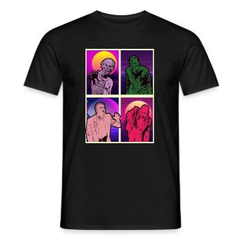 Zombie Halloween Gruselig - Männer T-Shirt - Schwarz - Vorne - AI Model Male 178 light (178cm)