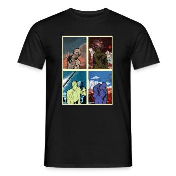 Zombie Halloween Gruselig - Männer T-Shirt - Schwarz - Vorne - AI Model Male 178 light (178cm)