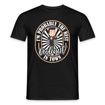 Violon Violon Drôle - T-shirt homme - noir - Devant - AI Model Male 178 light (178cm)