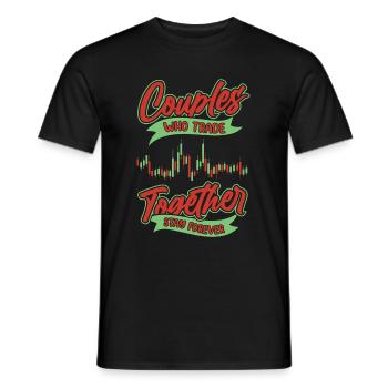 Paire Day Trading Day Trader - T-shirt homme - noir - Devant - AI Model Male 178 light (178cm)