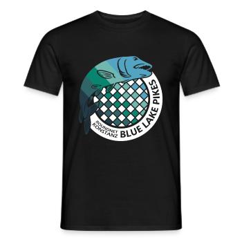 Blue Lake Pikes Konstanz - Männer T-Shirt - Schwarz - Vorne - AI Model Male 178 light (178cm)