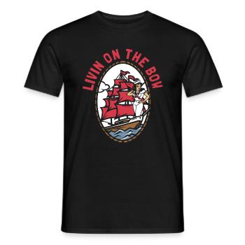 Voilier Marin Voilier Bow - T-shirt homme - noir - Devant - AI Model Male 178 light (178cm)