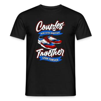 Ultramarathon Paar - Männer T-Shirt - Schwarz - Vorne - AI Model Male 178 light (178cm)