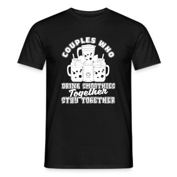 Smoothie Pair - Men's T-Shirt - black - Front - AI Model Male 178 light (178cm)