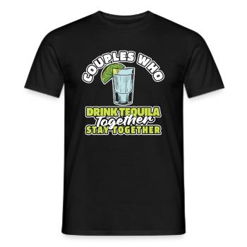 Tequila Pair - Men's T-Shirt - black - Front - AI Model Male 178 light (178cm)