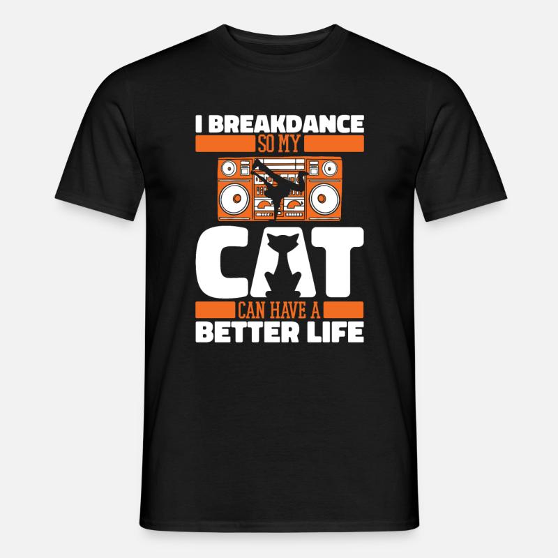 Breakdance Breakdancer Breakdance Chat - T-shirt homme - noir