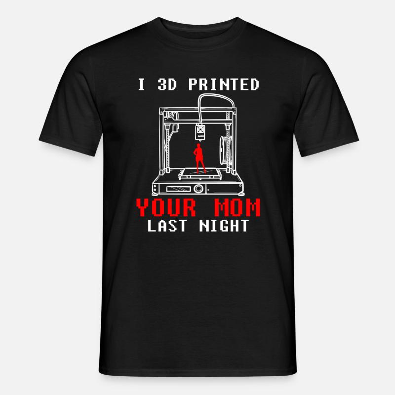 Entwickler Coder Programmierer 3D Drucker - Männer T-Shirt - Schwarz