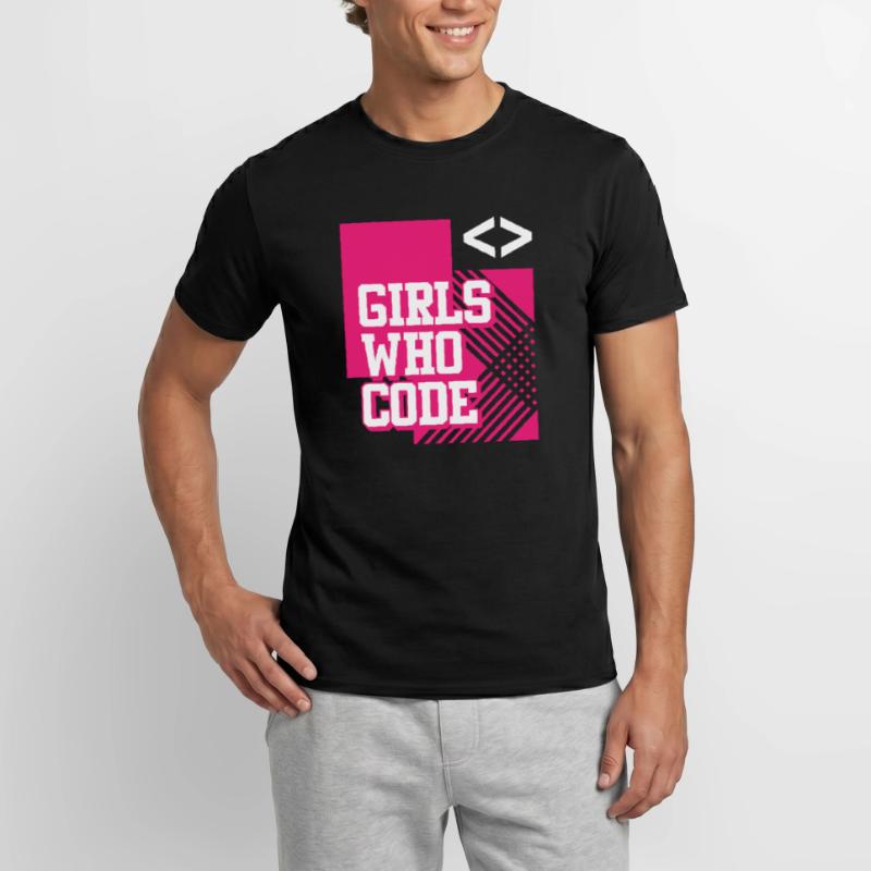 Developer Coder Programmer Girl Men's T-Shirt