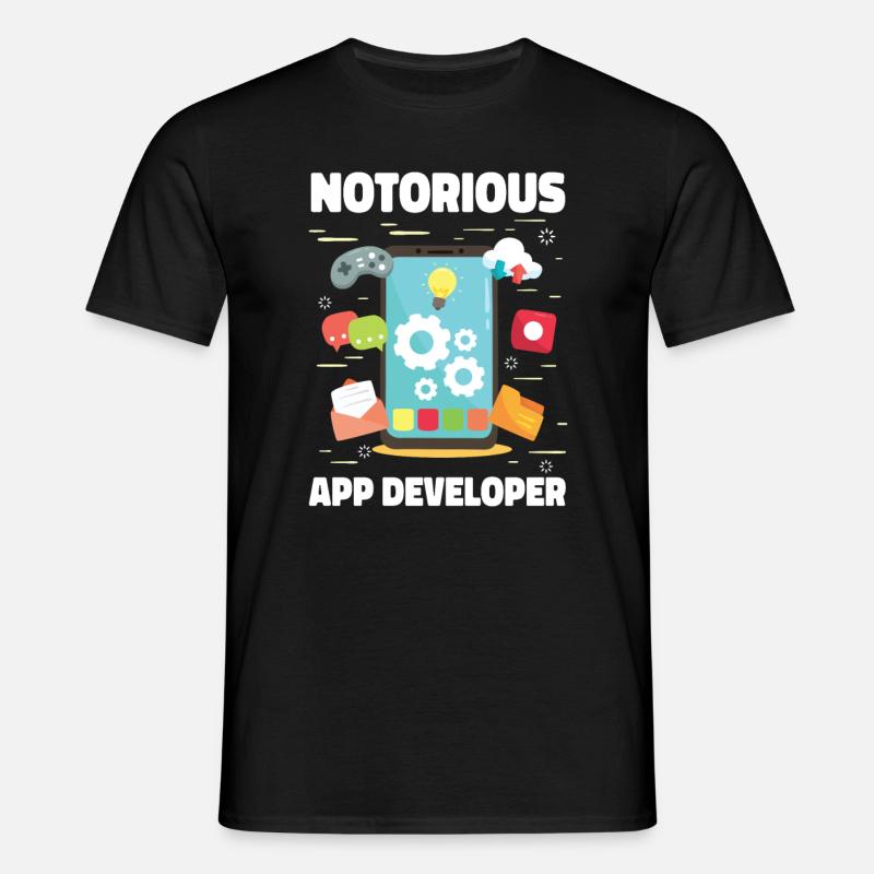 Développeur Coder Programmer App - T-shirt Homme - noir