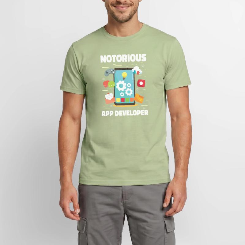 Developer Coder Programmer App Men's T-Shirt