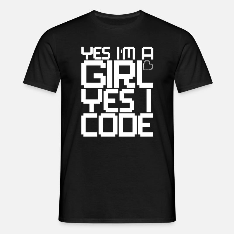 Développeur Coder Programmeur Girl - T-shirt Homme - noir