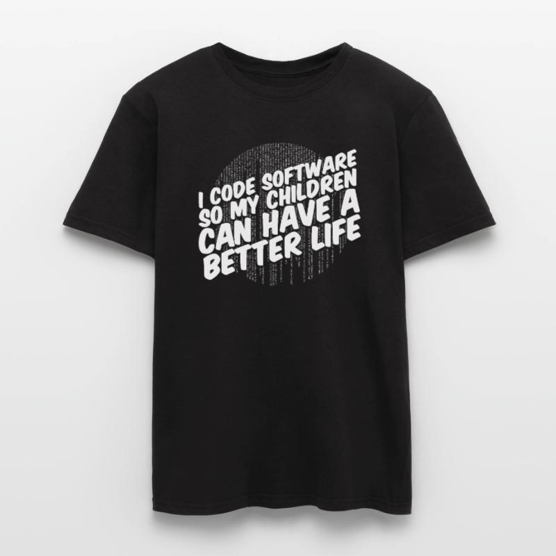 Entwickler Coder Programmierer Programmierer Männer T-Shirt