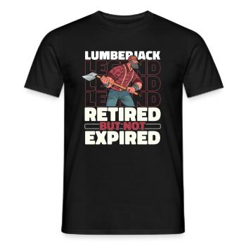 Woodchippers Forestry workers Retired lumberjacks - Men's T-Shirt - black - Front - AI Model Male 178 light (178cm)