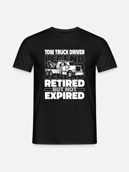 Abschleppdienst Abschlepper Im Ruhestand - Männer T-Shirt - Schwarz