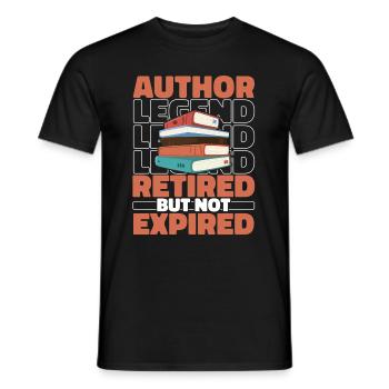 Schriftsteller Autor Im Ruhestand - Männer T-Shirt - Schwarz - Vorne - AI Model Male 178 light (178cm)