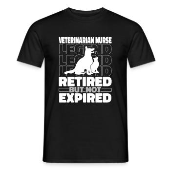 Tierarzthelferin Im Ruhestand - Männer T-Shirt - Schwarz - Vorne - AI Model Male 178 light (178cm)