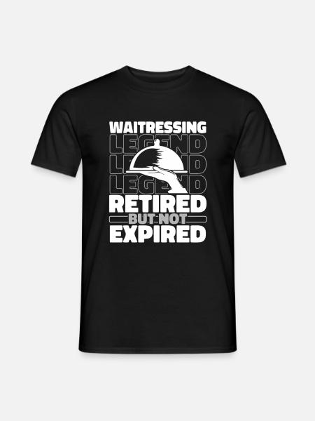 Waiter Retired waitress - Men's T-Shirt - black