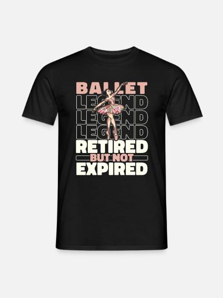 Retired Ballet Balerina - Men's T-Shirt - black