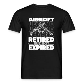 Airsoft à la retraite - T-shirt homme - noir - Devant - AI Model Male 178 light (178cm)