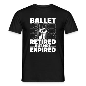 Retired Ballet Balerina - Men's T-Shirt - black - Front - AI Model Male 178 light (178cm)