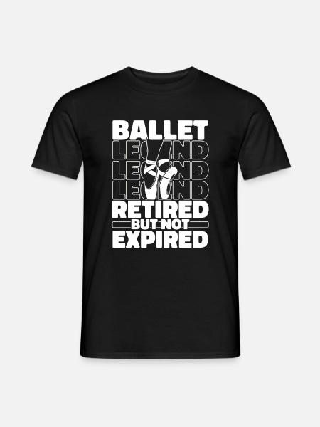 Retired Ballet Balerina - Men's T-Shirt - black