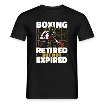 Boxeur boxeur retraité - T-shirt homme - noir - Devant - AI Model Male 178 light (178cm)