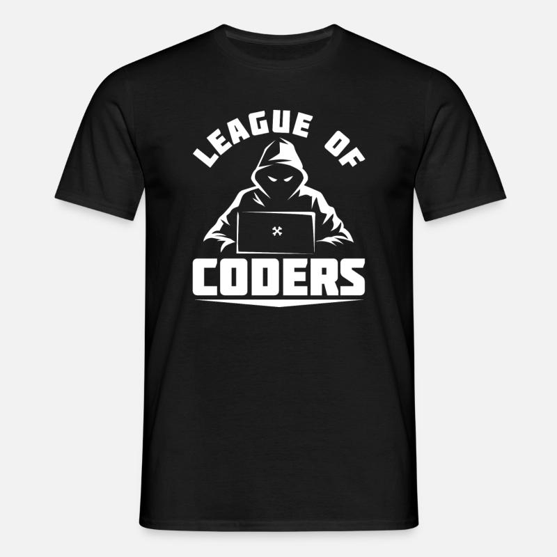Entwickler Coder Programmierer - Männer T-Shirt - Schwarz