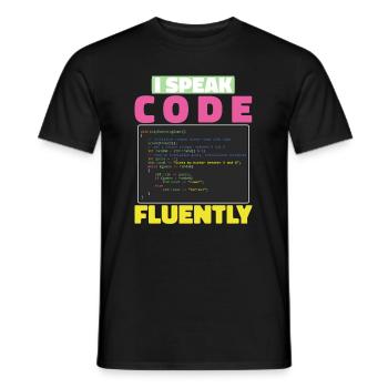 Développeur Coder Programmeur Sarcasme - T-shirt homme - noir - Devant - AI Model Male 178 light (178cm)