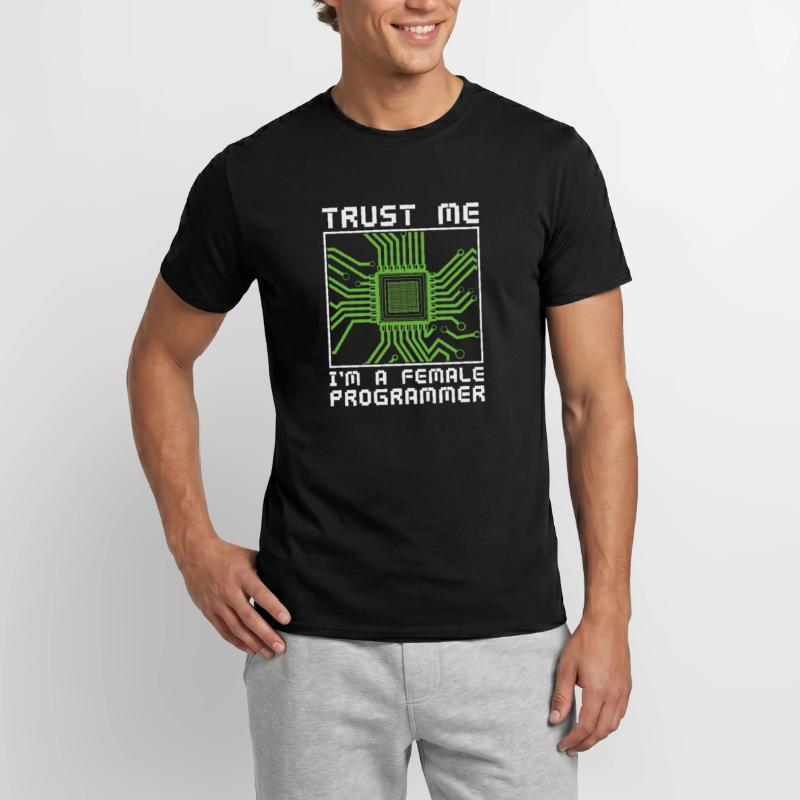 Developer Coder Programmer Microchip Men's T-Shirt