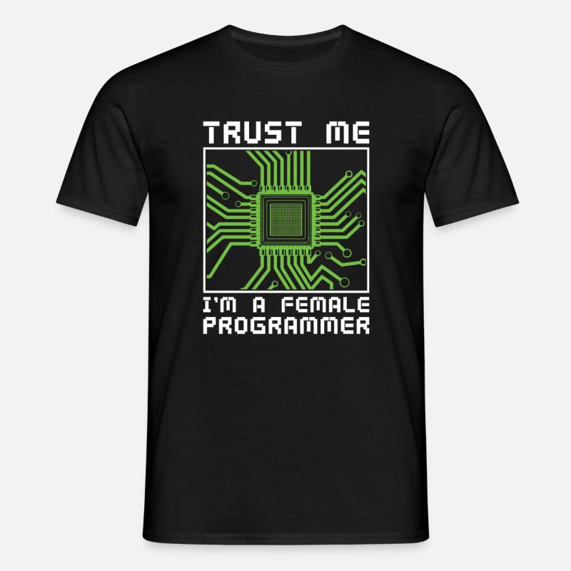 Developer Coder Programmer Microchip - Men's T-Shirt - black