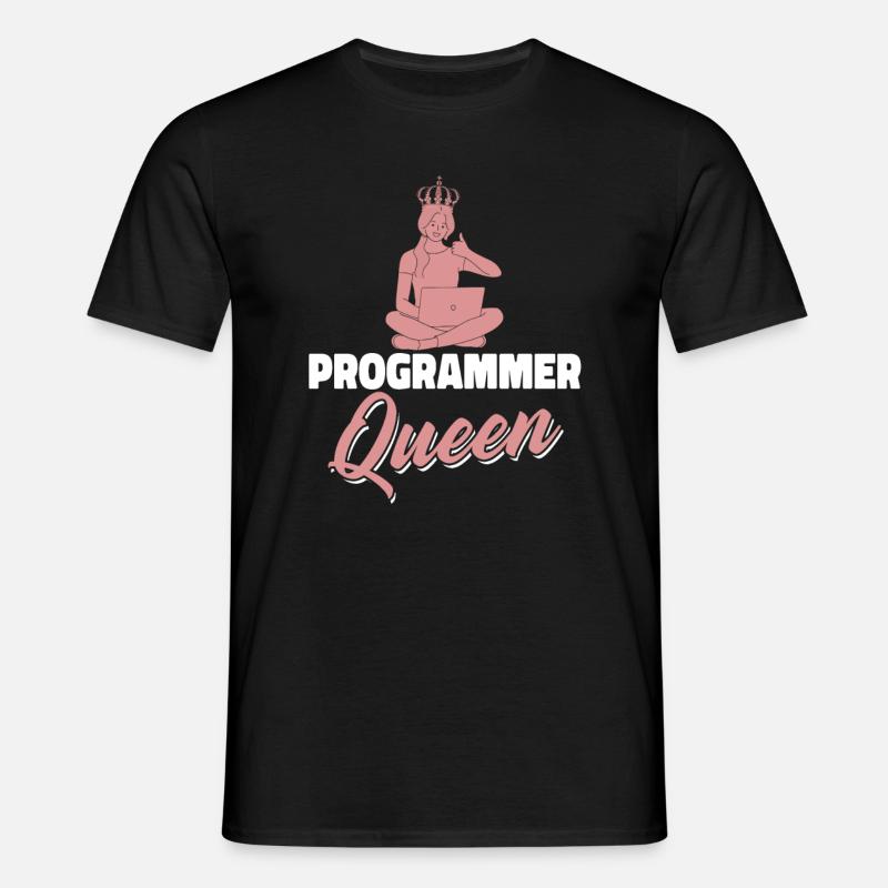 Developer Coder Programmer Queen - Men's T-Shirt - black