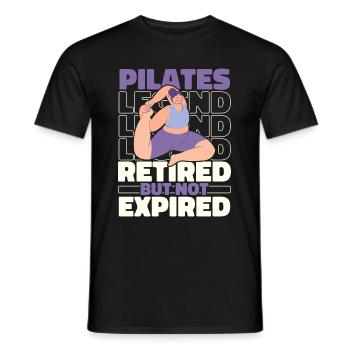 Pilates Im Ruhestand - Männer T-Shirt - Schwarz - Vorne - AI Model Male 178 light (178cm)