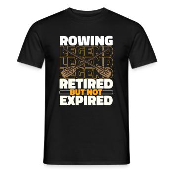 Rowing Retired rowers - Men's T-Shirt - black - Front - AI Model Male 178 light (178cm)