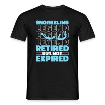 Plongée en apnée à la retraite - T-shirt homme - noir - Devant - AI Model Male 178 light (178cm)